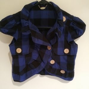 Ali & Kris Plaid Waist Vest